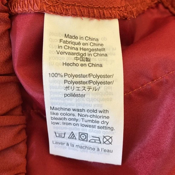 Burnt Orange Wide Leg Pants - Picture 4 of 7